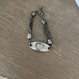 Silver Lia Sophia heart bracelet